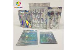 China Foil Laminated Cosmetic Packaging Bag Laser Custom Hologram Mylar Zipper Lock supplier