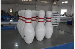 China Interactive Outdoor Big Sealed Inflatable Bowling Game Airtight EN14960 Standard supplier