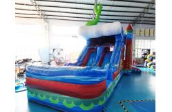 China Playground Castle Combos Inflatable Bounce House With Water Slide supplier