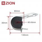FTTX ADSS Suspension Clamp ZCTGC-01 - J Hook Style for ADSS Fiber Optic Round Cable for sale