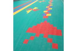 China Smellless Polypropylene Interlocking Gym Floor Mats Removable supplier