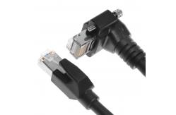 China Alvin's Vertical Screw Lock CAT6a GigE Cable for Industrial Cameras supplier