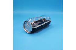 China Sealable Empty Transparent PET Soda Beverage Can Easy Open Aluminium Lid 500ml 330ml supplier