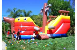 China Pirate Ship Water Slide Inflatable Jumping Castle Commercial supplier