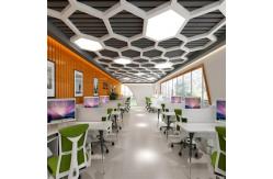 China Fashion Perforated Aluminium Hexagon Ceiling Tiles Soundproof Customizable supplier