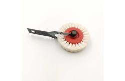 China Chinese Hard Brush Wheel Printer Machine Feeder Brush With Support supplier