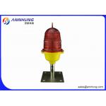 Single Red Steady Burning Led Aircraft Warning Lights 3 Watt For High Building for sale