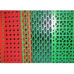 Colorful PVC Coated Perforated Metal Mesh , Perforated Steel Mesh 0.5mm Thickness for sale