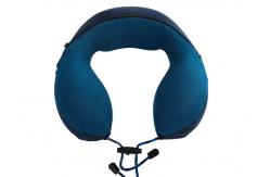 China Adjustable U Shaped Neck Pillow , Inflatable Neck Pillows For Airplanes Ergonomic Design supplier