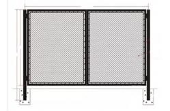 China 3.5mm Wire Thick Diamond Chain Link Fencing With Frame supplier