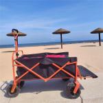 Customized Sturdy Steel Utility Folding Wagon Trolley Cart Portable for sale