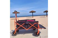 China Customized Sturdy Steel Utility Folding Wagon Trolley Cart Portable supplier