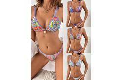 China XL Halter Swimming Suits Bikini with Removable Padding comfortable nylon supplier