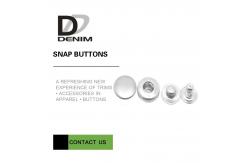 China Denim Dress Snap Matt & Shiny Silver Metal Buttons Bulk Trims supplier