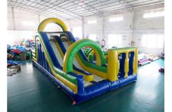 China Vertical - Rush Inflatable Obstacle Course For Children And Adults supplier