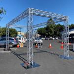 Lighting Square Spigot Truss Alloy 6061 Truss Lifting System Event for sale