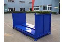 China Foldable Stacking Steel Pallet Box Space Saving And Made Of Q235 Material supplier