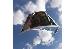 China Weather Resistant Polycarbonate Window Awning with Plastic or Aluminum Awning Bracket supplier