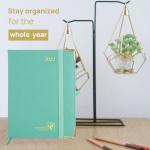 Green 7.75'' x 6.5'' ECO Friendly Monthly Planner With Hourly Schedule