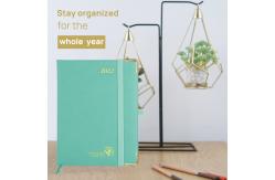 China Green 7.75'' x 6.5'' ECO Friendly Monthly Planner With Hourly Schedule supplier