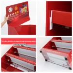 Recycle Cardboard Counter Display Exhibition Shelves Pop Store Display Stocking  Stands