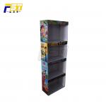 Custom Design Cardboard Side Wing Displays CMYK Printing Durable For Promotion