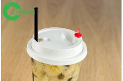 China Dessert Cup Plastic Drink Lids Durable With Transparent Clear Plug PP Material supplier