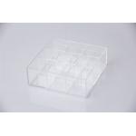 Luminous Green Aesthetic Desk Organizer , Clear Cosmetic Storage Organizer