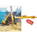 Excavator 25m Telescopic Dipper Arm Digging Foundation Pit With Clamshell Bucket for sale
