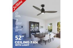 China Lighting Solutions Service LED Ceiling Fan with 3 Wooden Blades and Remote Control supplier