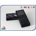 Drawer Folding Sliding Paper Box USB Cable Packaging With Plastic Tray