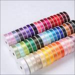 Polyester Decoration Gift Ribbon Satin 10mm 100mm Custom Roll for Packing Christmas for sale