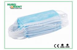 China EN14683 9x18cm 3 Ply Disposable Face Mask With Ear Loop supplier