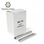 80 Series Galvanized Iron Pneumatic Staples Rustproof U-Type 8010 Staples for Sofa Furniture and Industrial Packaging Boxes for sale