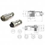 GX12 Butt type Aviation Plugs Sockets 5/6/7 Pin RS765 12MM Aero Plug+Aerial Sockets+Aviation Connector for sale