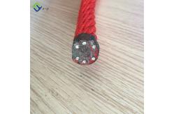 China Playground 16mm Polyester Combination Rope UV Resistant With Steel Core supplier