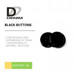 Fancy Extra large Black 3 inch black buttons Trims Plastic & Resin Bulk