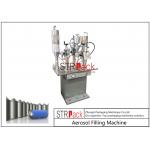 Semi Automatic Aerosol Filling Machine For Body Deodorant Perfume / Hair / Paint / Nasal Spray Can for sale