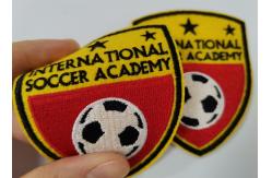 China Labels Embroidered Cloth Patches High Density Heat Transfer supplier