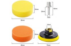 China 22PCS Car Buffer Polisher Pads Sponge Material White Blue Black Yellow supplier