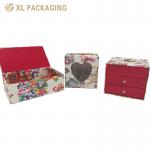 XL Packaging Custom Packaging Box Factory Glossy Lamination Cardboard Drawer Box with Magnet Flip Printing Flower For Fashion Gift Craft Skin Care Face Cream for sale