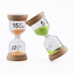 30 Second - 30 Minutes Small Hourglass Colorful Hourglass Wood OEM / ODM for sale