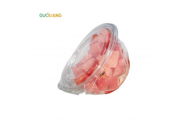 Stackable Tamper-Resistant Clear Hinged Container with Lid for Food Packaging