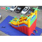 Kids Inflatable Slide Commercial Inflatable Water Slide With Copper Palm Tree Theme