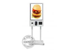 China 32'' Selfservice Ordering Payment Kiosk With POS Hole QR Scanner supplier
