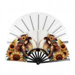 Sublimation Polyester Folding Fan 13'' DIY Heat Transfer Materials for sale