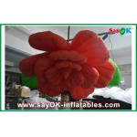 Wedding Inflatable Lighting Decoration /  Red Inflatable Flower Lighting