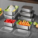 Classic Stainless Steel Freezer Containers Food Storage Multiple Capacity ODM for sale