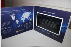 China USB port Magnetic switch LCD video card , business LCD Video Brochure supplier