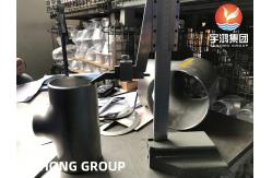 China ASTM A815 S31803 Duplex Stainless Steel Seamless Tee Pipe Fitting B16.9 supplier